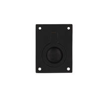 Luikring rechthoekig 50 x 39 mm mat zwart