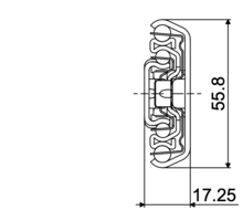 Ladegeleider ULF HD D 300mm, uittrekbaarheid 320mm, VE=6pr