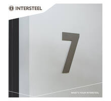 Huisnummer 7 XL hoogte 30cm RVS geborsteld