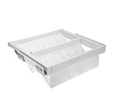 Schoenenrek, uittrekbaar metal 600 mm SOFT-CLOSE, Wit