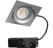 Cádiz kantelbare inbouw vierkant grijs + Triac driver