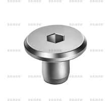 Busmoer M6x20mm, kop 19mm, staal verzinkt, SW 5