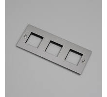 3G Wall Plate/Modules Only/Steel