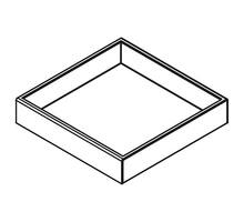 CubiLux Vide-poches luxe 32 vierkant Leder 32 x 150 x 150mm