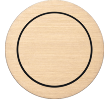 Rond 2.0 Multifit Push button 2X- brushed brass