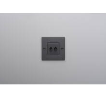 EU 1G Double Toggle Switch/w/out B+P Logo/Smoked Bronze