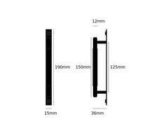 Pull Bar/Plate/Linear/Small 190Mm/Black (Non US)