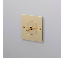 EU 1G Toggle Switch/w/ B+P Logo/Brass