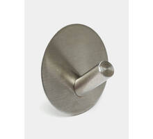 Kapstok met plaat rond 50mm 1 haaks