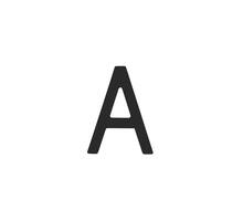 Huisletter A 100mm