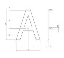 Huisletter A 100mm