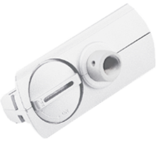 Adaptor wit 1-fase rail met 1x M10 binnendraad