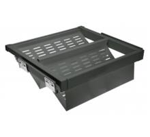 Schoenenrek, uittrekbaar metal 700 mmSOFT-CLOSE, antraciet