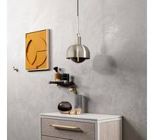 Forked Pendant/Steel/Medium Steel Shade/Medium Smoked