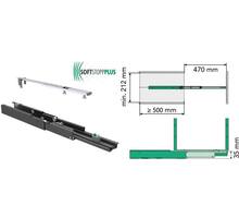 Geleider antraciet Dispensa 500mm incl. soft close