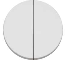 Rond 2.0 Double NO/NC Push button -t.less - white alu