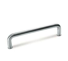 Greep 10x64mm recht RVS geborsteld, totale lengte 74mm
