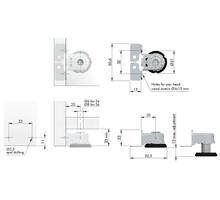 Stelvoet Integrato Tech A verstelbaar H12