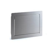 Afvaldoorlaat 384x294mm RVS voor verticaal gebruik