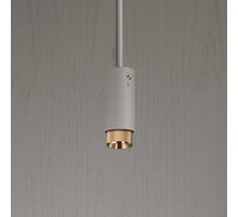 Exhaust Pendant/Cross/Stone/Brass