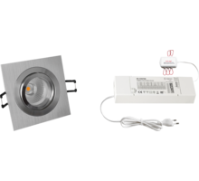 4x Smooth Vierk. wit + DTW 3000K-2200K + 4x verl +ZigBee
