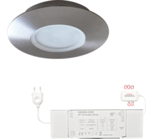 6x Napoli rond RVS DTW 3000K-2200K+6x verl+MC Easy ontvanger