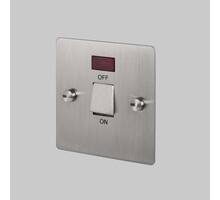 20A Dp Switch w/ Neon - Stainless Steel