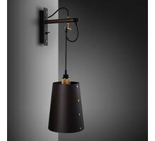 Hooked Wall Large Graphite/Brass