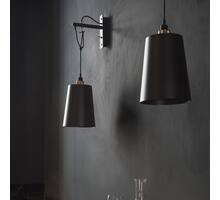 Hooked Wall Large Graphite/Brass