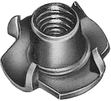 Inslagmoer M4 x 8mm verzinkt