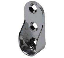 Roedehouder chroom, voor roede 30x15mm (model 7837)