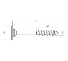 Spax torx corpus 4,0x34 deeldraad VE= 200 st zwart