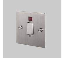 45A Dp Cooker Switch w/ Neon - Steel - Black Interior