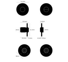 Thumbturn Lock/Cross/Black