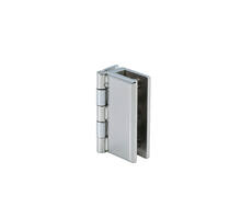 Glasdeurscharnier RVS glans inliggend voor glas 4-8mm