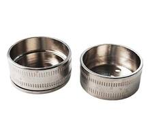 Pitons 25mm vernikkeld, voor ronde roede 25mm