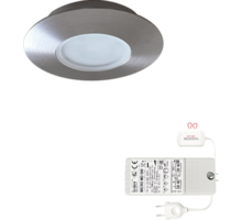 5x Napoli rond RVS DTW 3000K-2200K met 5x verl+Led driver