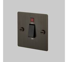 45A Dp Cooker Switch w/ Neon - Smoke - Black Interior