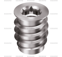 Rampabus SKD M12/22x25mm met rand verzinkt, VE=50