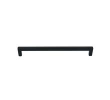 Greep 9x9mm hoh 192mm zwart gelakt totale lengte 200mm