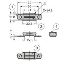 Magneetsnapper RVS trekkracht 6 kilogram opschroef