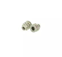 Rampabus conisch M4/5.5x10mm met rand, geel verzinkt