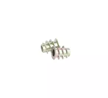 Rampabus conisch M4/5.5x10mm met rand, geel verzinkt