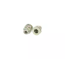 Rampabus conisch M4/5.5x10mm met rand, geel verzinkt
