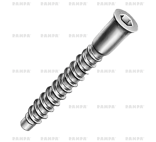 Confirmatschroef 7.0x50mm SW 4 zwart verzinkt geboord
