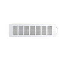 Luchtrooster 300x80mm aluminium zilver