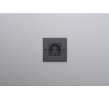 EU 1G Socket/Schuko Type F/w/out B+P Logo/Smoked Bronze