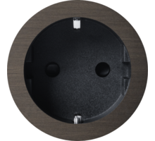 Rond 2.0 Socket F - s. trim - dark bronze - black cup