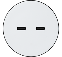 Rond 2.0 USB-C 2X (30W) - t.less - white alu