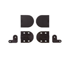 Dekselscharnier zwart 34BL soft close infrees, prijs per set